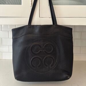 Coach Leather Julia Op Art Perry Tote Bag
